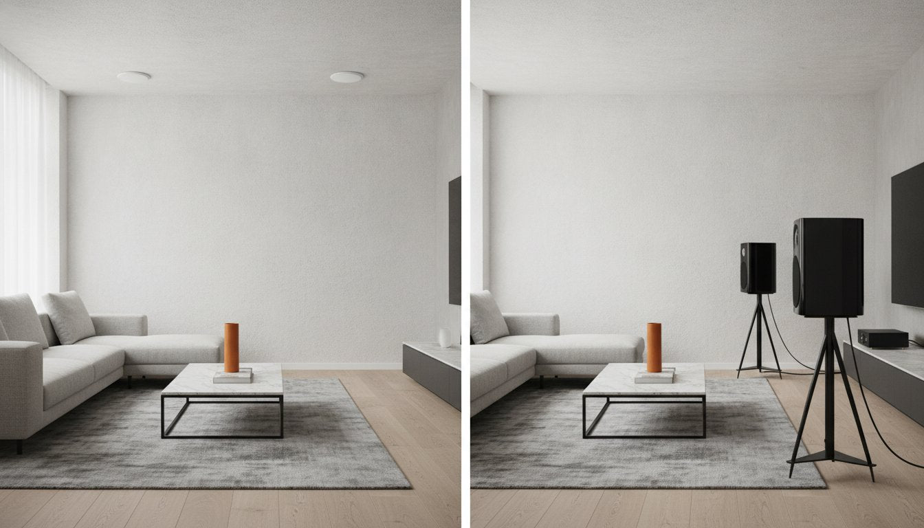 Inbouw vs opbouw speakers: welke luidspreker past bij jouw interieur?