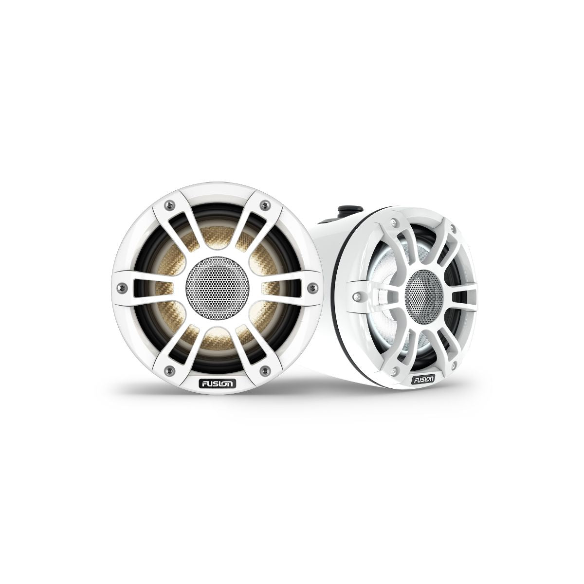Marine-Lautsprecher Fusion Round White FM-F65RW, 6.5, 120 W, weiß, für Marine-Lautsprecher Fusion Round White FM-F65RW, 6.5, 120 W, weiß, für