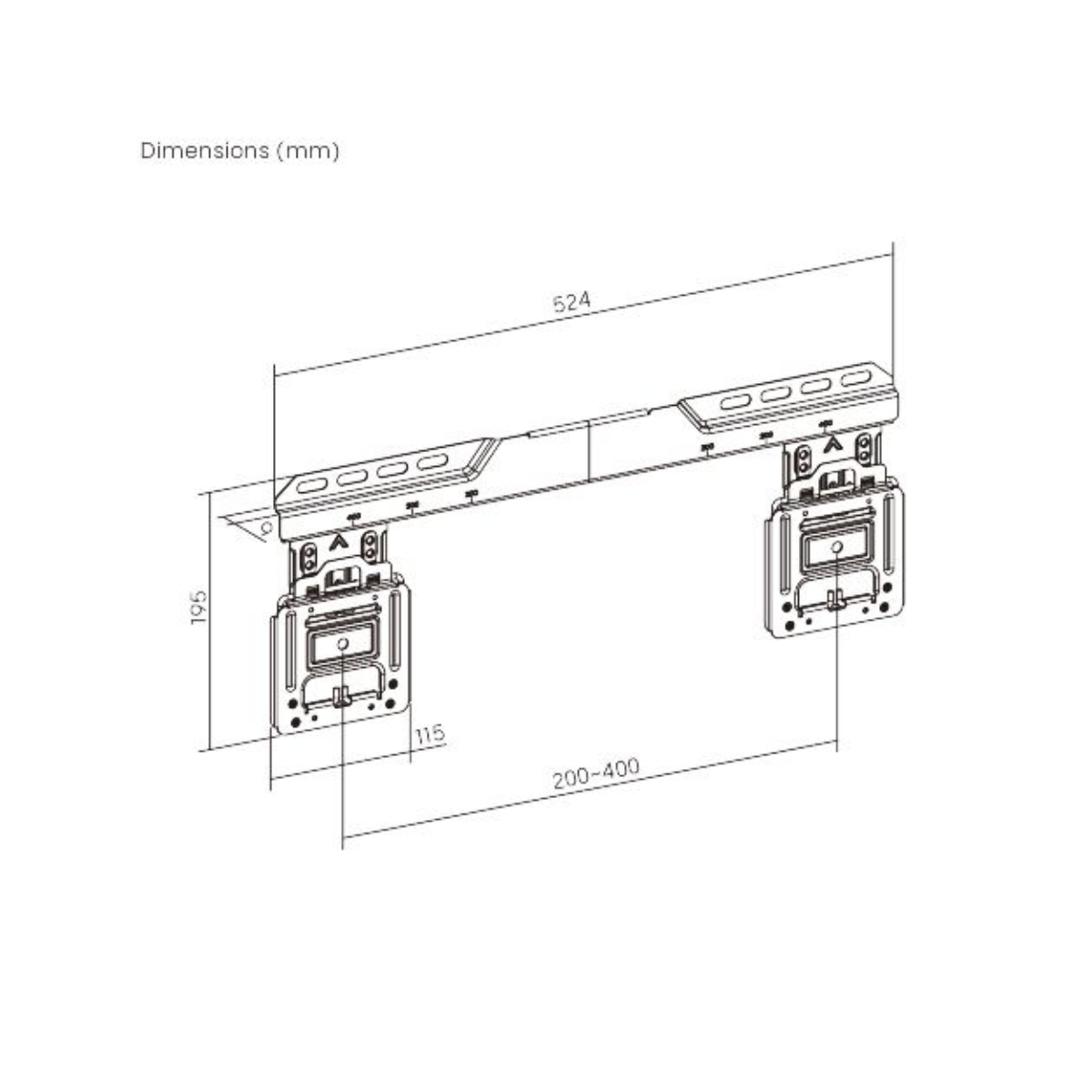 Cavus TV Wall Mount Ultra Slim Magnetic WMM400
