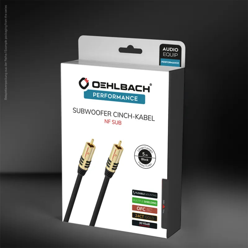 Performances d'Oehlbach Subwoofer câble