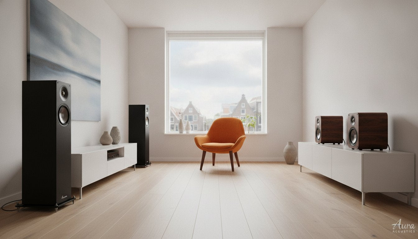 Boekenplank speakers vs vloerstaande speakers: welke kies je in 2026?