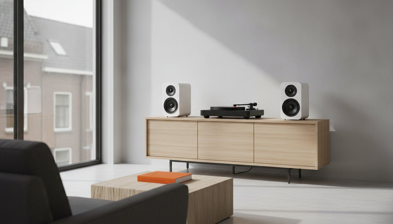 Platenspeler aansluiten op actieve speakers: de complete gids voor 2026