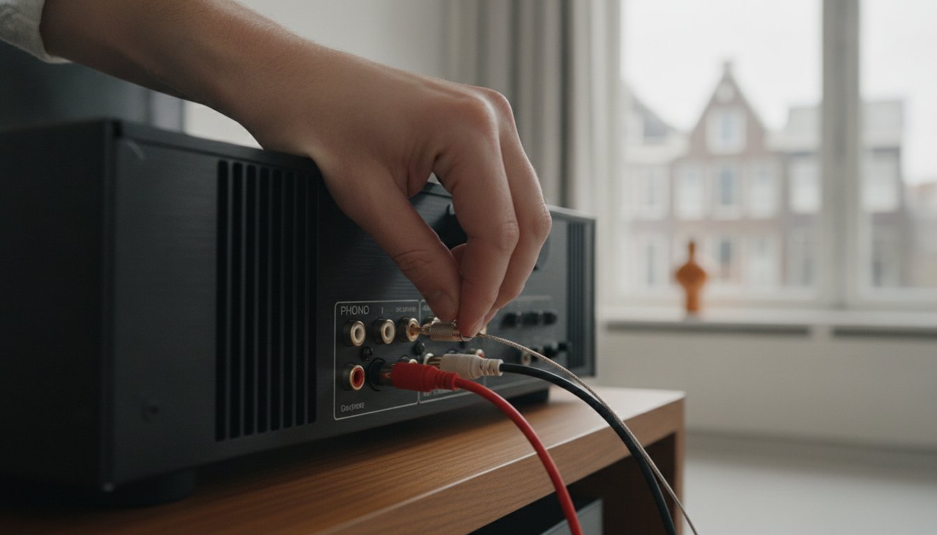 Platenspeler aansluiten op versterker: de complete gids voor perfect vinylgeluid