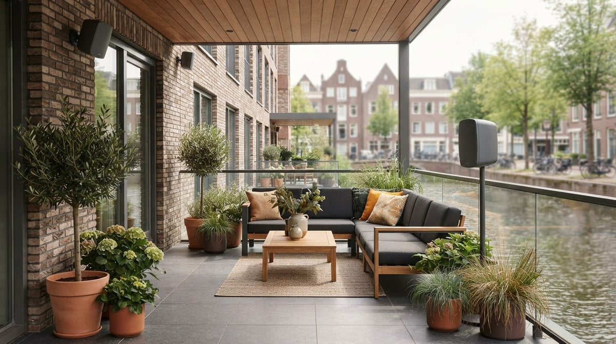 Speakers voor terras buiten: zo kies je de juiste oplossing in 2026